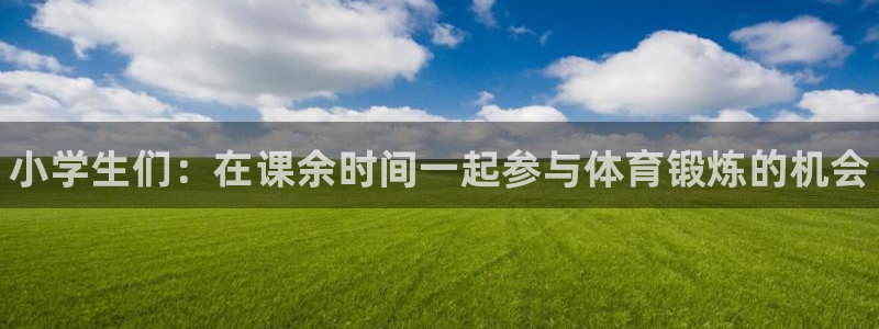 凯发官网下载平台注册要钱吗安全吗：小学生们：在课余时间一起参